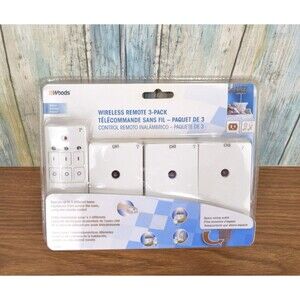 Woods Wireless Remote Control Outlet Kit 3-Pack Indoor Plug Smart Home NEW